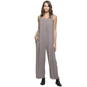 Present Moment Babydoll Jumpsuit with Pockets